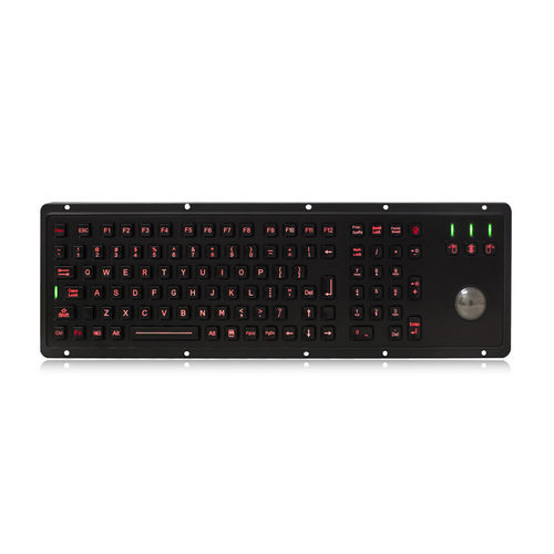 Teclado empotrable - K-TEK-M460-TB-KP-FN-BL-BT - Key Technology China Limited - con tecla Fn / con ratón integrado de 3 teclas / 106 teclas
