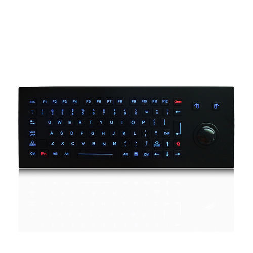 Teclado empotrable - K-TEK-M361-MTB-FN-BL-BT-DWP - Key Technology China Limited - con tecla Fn / con ratón integrado de 3 teclas / 85 teclas