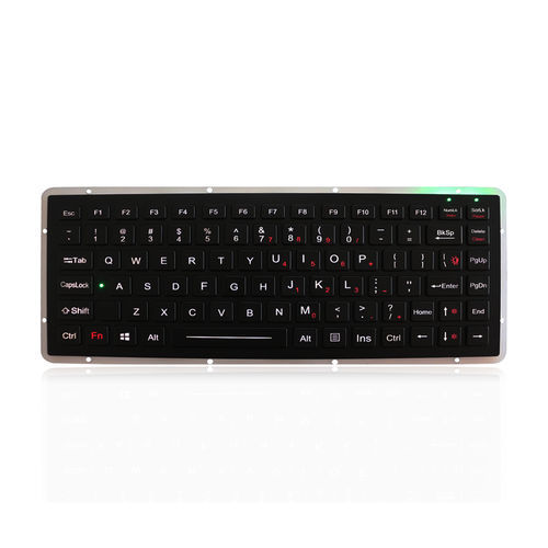 Teclado empotrable - K-TEK-M270-FN-BL-NV-151B-DWP - Key Technology China Limited - con tecla Fn / 86 teclas / marino