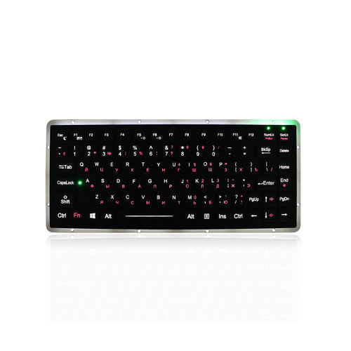 Teclado empotrable - K-TEK-M270-FN-AC-BL-DWP - Key Technology China Limited - con tecla Fn / 86 teclas / industrial
