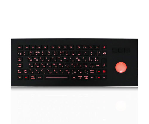 Teclado empotrable - K-TEK-M361-CTB-FN-BL-BT-DWP - Key Technology China Limited - con tecla Fn / con ratón integrado de 3 teclas / 85 teclas