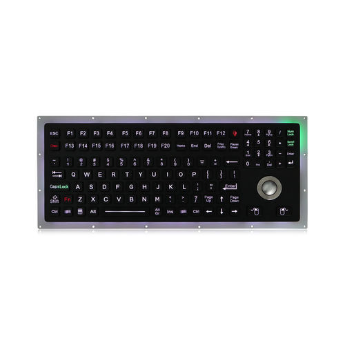 Teclado empotrable - K-TEK-M360-25-OTB-KP-FN-BL-BT-DWP - Key Technology China Limited - con tecla Fn / con ratón integrado de 2 teclas / 116 teclas
