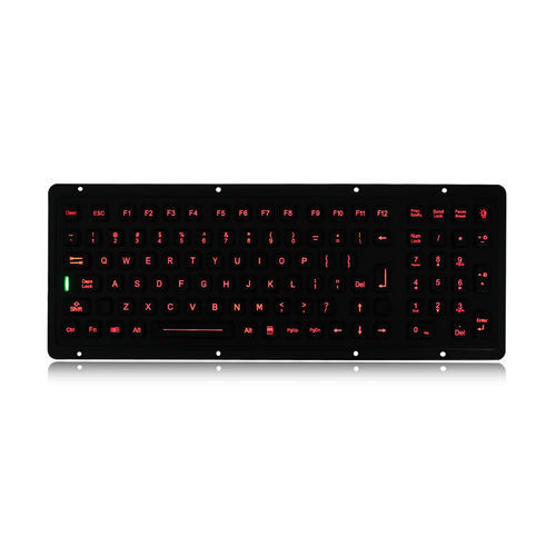 Teclado marino - K-TEK-M398KP-FN-BL-BT - Key Technology China Limited - empotrable / con tecla Fn / 103 teclas
