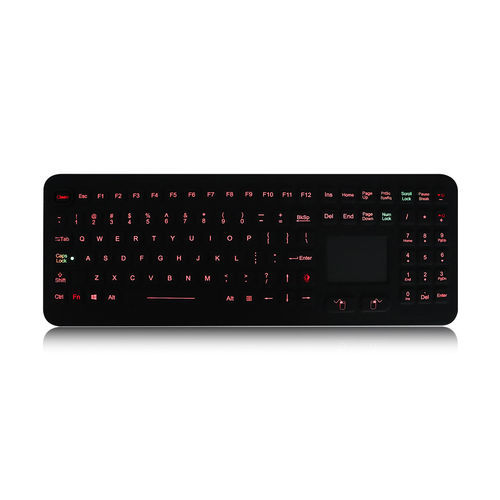 Teclado empotrable - K-TEK-M399TP-KP-FN-BL - Key Technology China Limited - de tecla mecánica / con tecla Fn / con ratón integrado de 2 teclas