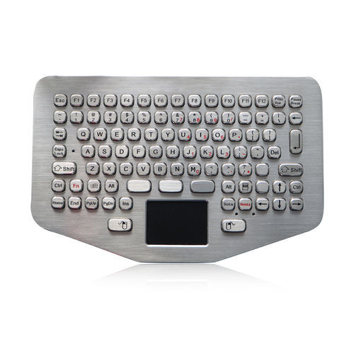 Teclado empotrable - K-TEK-A228TP-FN-DWP - Key Technology China Limited - de tecla mecánica / con ratón integrado de 2 teclas / con tecla Fn