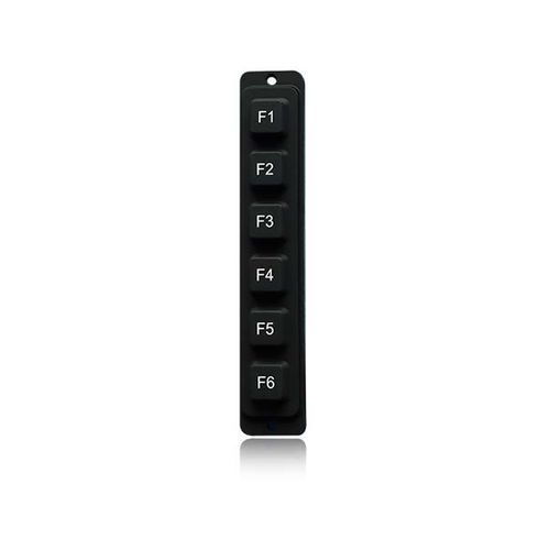 Teclado numérico de control - K-TEK-M18FK - Key Technology China Limited - 6 teclas / empotrable / de caucho de silicona