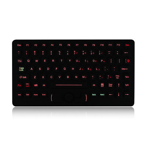 Teclado empotrable - K-TEK-M276HP-FN-BL-ML-EMC-OEM - Key Technology China Limited - de tecla mecánica / con tecla Fn / con ratón integrado de 3 teclas