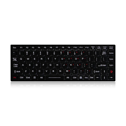 Teclado empotrable - K-TEK-M284-FN-BL-NV-151B - Key Technology China Limited - 89 teclas / USB / de caucho de silicona