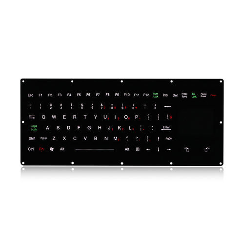 Teclado empotrable - K-TEK-M330TP-FN-BL-NV-EMC-OEM  - Key Technology China Limited - de tecla mecánica / con tecla Fn / con ratón integrado de 2 teclas