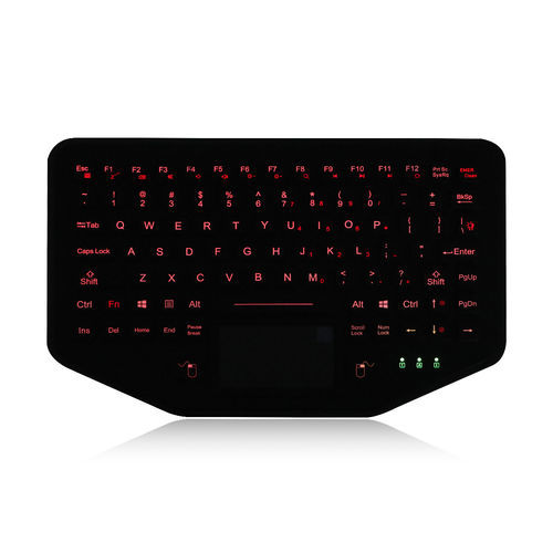 Teclado de mesa - K-TEK-M284TP-FN-BL-IL-FDT - Key Technology China Limited - de tecla mecánica / con tecla Fn / con ratón integrado de 2 teclas