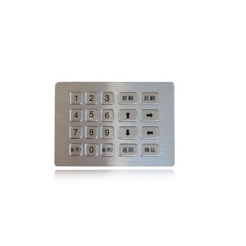 Teclado numérico 20 teclas - K-TEK-B139KP-20-AC-DWP - Key Technology China Limited - empotrable / de acero inoxidable / IP65