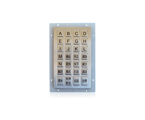 Teclado numérico 28 teclas -  K-TEK-B138KP-28-AC-DWP - Key Technology China Limited - empotrable / de acero inoxidable pulido / IP65