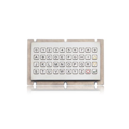 Teclado numérico 40 teclas - K-TEK-B80KP-40-IT-DWP - Key Technology China Limited - empotrable / de acero inoxidable / RS-232
