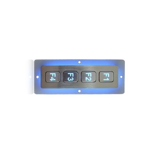 Teclado numérico 4 teclas - K-TEK-B110FK-4-AC-BL-DWP - Key Technology China Limited - empotrable / de acero inoxidable / IP65