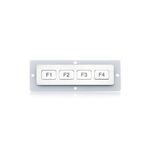 Teclado numérico de control - K-TEK-B110FK-4-AC-DWP - Key Technology China Limited - 4 teclas / empotrable / de acero inoxidable