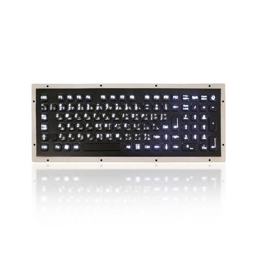 Teclado empotrable - K-TEK-A340KP-FN-BL-BT-DWP - Key Technology China Limited - con tecla Fn / 102 teclas / para uso exterior