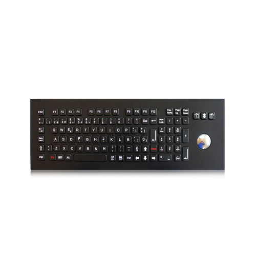 Teclado empotrable - K-TEK-A420-OTB-KP-FN-BT-DWP - Key Technology China Limited - con tecla Fn / con ratón integrado de 3 teclas / 104 teclas