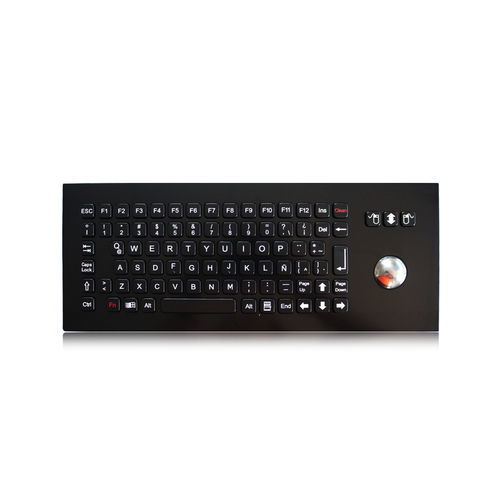 Teclado empotrable - K-TEK-A361-OTB-FN-BT-DWP - Key Technology China Limited - con tecla Fn / con ratón integrado de 3 teclas / 86 teclas