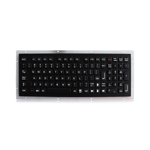 Teclado empotrable - K-TEK-A340KP-FN-BT-DWP - Key Technology China Limited - con tecla Fn / 102 teclas / para uso exterior