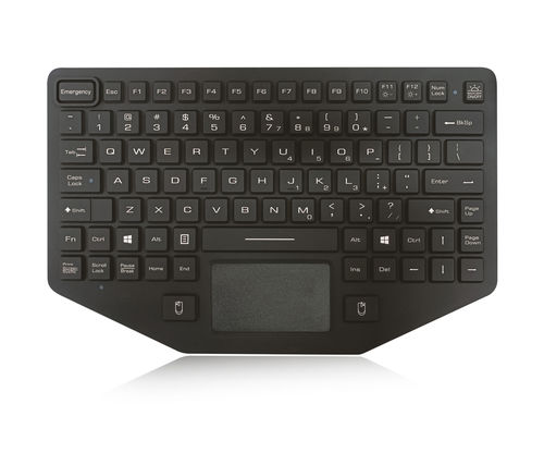 Teclado empotrable - K-TEK-M281TP-FN-BL-ML-OEM - Key Technology China Limited - capacitivo / con tecla Fn / con ratón integrado de 2 teclas