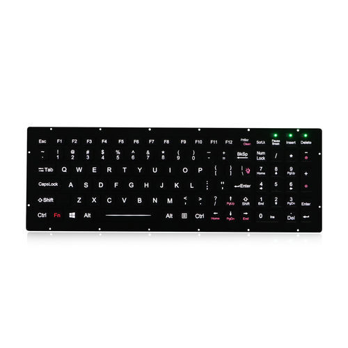 Teclado empotrable - K-TEK-M334KP-FN-BL-IT-NV-151B-DWP - Key Technology China Limited - de tecla mecánica / con tecla Fn / 101 teclas