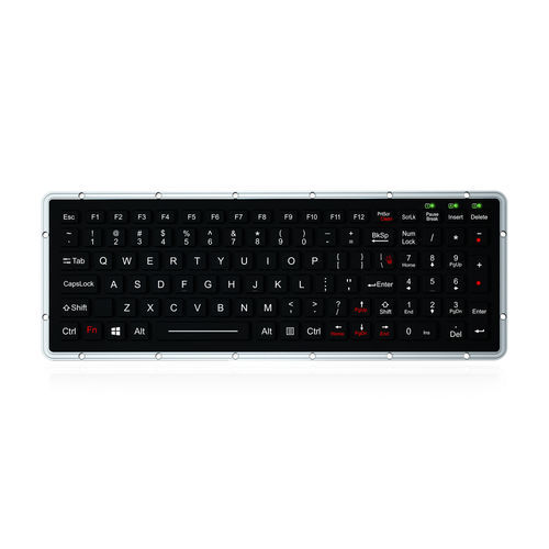 Teclado empotrable - K-TEK-M327KP-FN-BL-IT-ML-DWP - Key Technology China Limited - de tecla mecánica / con tecla Fn / 101 teclas