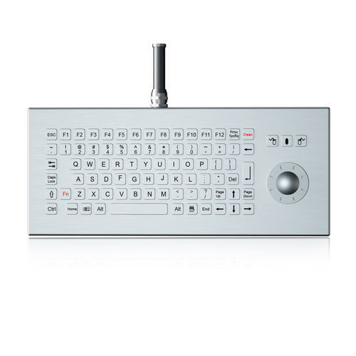 Teclado de mesa - K-TEK-B361-DHP-FN-DT-DWP - Key Technology China Limited - de tecla mecánica / con tecla Fn / con ratón integrado de 3 teclas