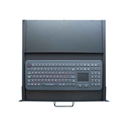 Teclado montado en rack-cajón - K-TEK-M399TP-KP-FN-V01 - Key Technology China Limited - de tecla mecánica / con tecla Fn / con ratón integrado de 2 teclas