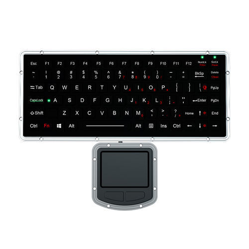 Teclado empotrable - K-TEK-M270-FN-BL-IT-NV-151B-DWP+M73TP - Key Technology China Limited - de tecla mecánica / con tecla Fn / con ratón integrado de 2 teclas