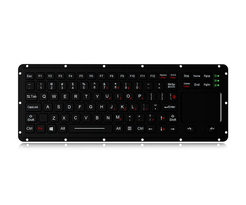 Teclado empotrable - K-TEK-M315TP-FN-BL-ML - Key Technology China Limited - de tecla mecánica / con ratón integrado de 2 teclas / 89 teclas