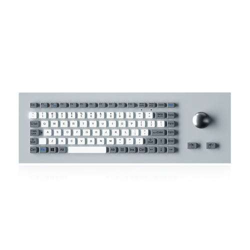 Teclado empotrable - K-TEK-M405-38-MTB-60-FN-DWP - Key Technology China Limited - de tecla mecánica / con tecla Fn / con ratón integrado de 2 teclas