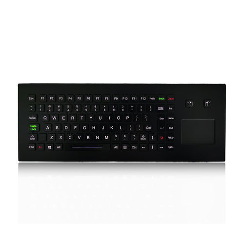 Teclado empotrable - K-TEK-M390TP-FN-BL-NV-151B-BT-DWP - Key Technology China Limited - de tecla mecánica / con ratón integrado de 2 teclas / con tecla Fn