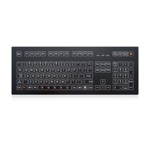 Teclado empotrable - K-TEK-D405KP-FN-SW - Key Technology China Limited - con microinterruptor / 107 teclas / industrial