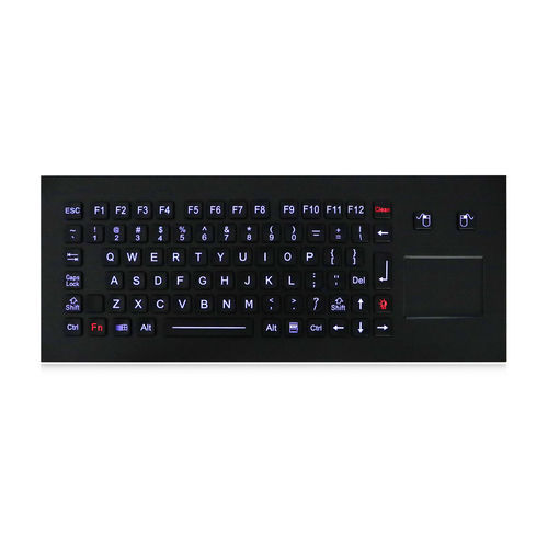 Teclado empotrable - K-TEK-M361TP-FN-BL-NV-151B-BT-DWP - Key Technology China Limited - de tecla mecánica / con ratón integrado de 2 teclas / 84 teclas