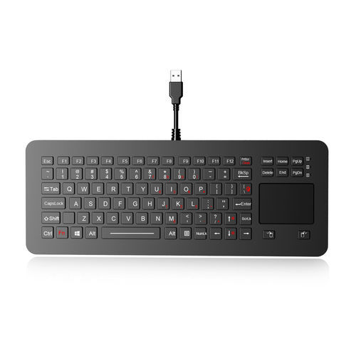Teclado de mesa - K-TEK-M327TP-FN-BL-NV-151B-DT-DWP - Key Technology China Limited - de tecla mecánica / con ratón integrado de 2 teclas / 88 teclas
