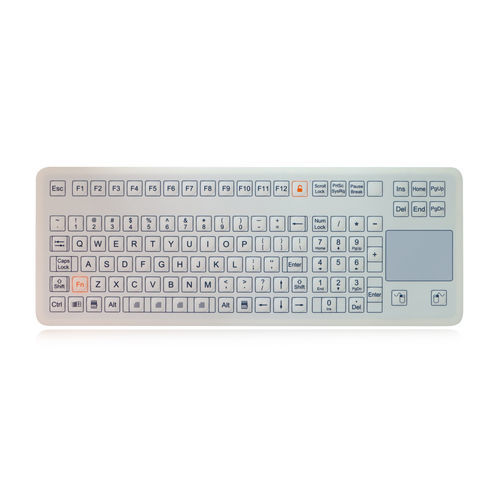 Teclado de mesa - K-TEK-D399TP-KP-FN-DT-SW - Key Technology China Limited - de membrana / con ratón integrado de 2 teclas / 108 teclas