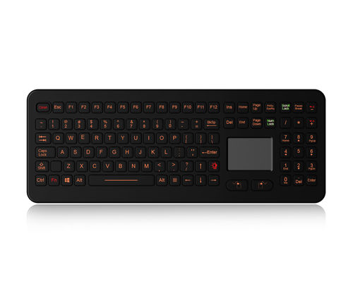 Teclado de mesa - K-TEK-M399TP-KP-FN-BL-DT - Key Technology China Limited - con ratón integrado de 2 teclas / 107 teclas / con alfombrilla táctil