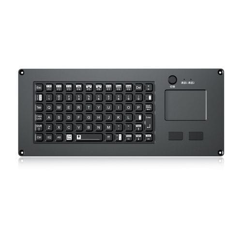 Teclado empotrable - K-TEK-M310TP-FN-BL-ML+KVM - Key Technology China Limited - de tecla mecánica / con ratón integrado de 2 teclas / 69 teclas