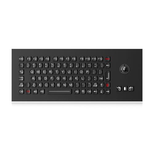 Teclado empotrable -  K-TEK-M361-14-LTB-FN-BL-BT-DWP-V02 - Key Technology China Limited - de tecla mecánica / con ratón integrado de 3 teclas / 86 teclas