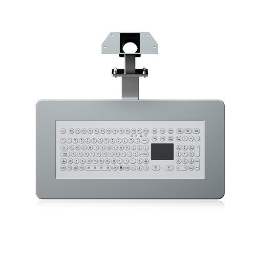 Teclado de mesa - K-TEK-D527TP-KP-FN-MDT-AL - Key Technology China Limited - de membrana / con tecla Fn / con ratón integrado de 2 teclas