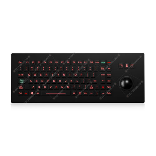 Teclado empotrable - K-TEK-M390-MTB-FN-BL-BT-ML-DWP - Key Technology China Limited - de tecla mecánica / con ratón integrado de 3 teclas / 92 teclas