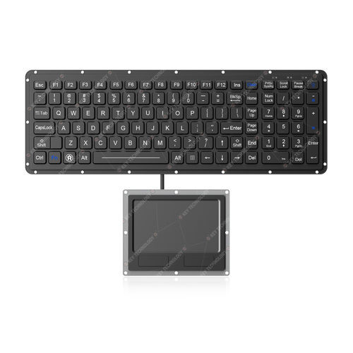 Teclado empotrable - K-TEK-K-TEK-M386KP-FN-BL-ML+M127TP - Key Technology China Limited - de tecla mecánica / 105 teclas / con tecla Fn
