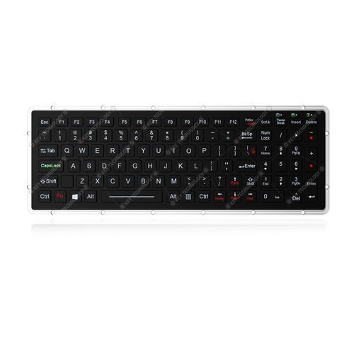 Teclado empotrable - K-TEK-M327KP-FN-BL-IT-NV-151B-DWP - Key Technology China Limited - de tecla mecánica / 101 teclas / con tecla Fn