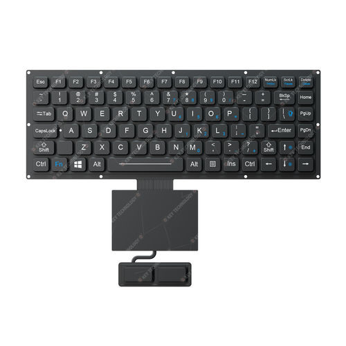 Teclado empotrable - K-TEK-M280-FN-BL-FC-KC+TP85-DML+2K - Key Technology China Limited - de tecla mecánica / con ratón integrado de 2 teclas / 87 teclas