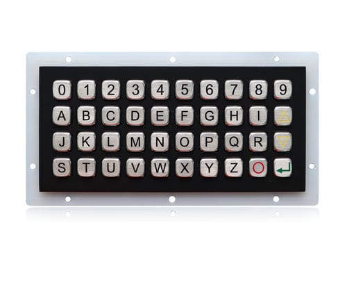Teclado numérico 40 teclas - K-TEK-A191-BT-DWP - Key Technology China Limited - empotrable / de acero inoxidable / de titanio negro