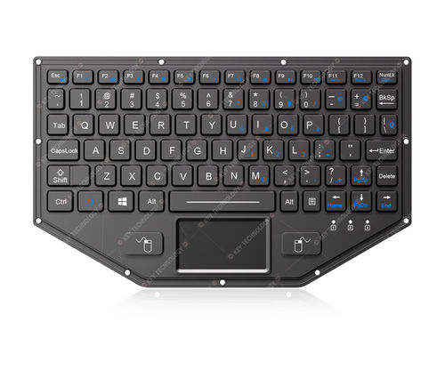 Teclado empotrable - K-TEK-M232TP-FN-BL-ANA-151B - Key Technology China Limited - de tecla mecánica / con ratón integrado de 2 teclas / 80 teclas