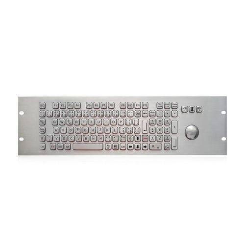 Teclado empotrable - K-TEK-A19U-OTB-KP-FN-DWP - Key Technology China Limited - de tecla mecánica / con ratón integrado de 3 teclas / con tecla Fn