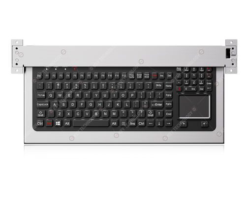 Teclado empotrable - K-TEK-M400TP-KP-FN-BL-SDT-SS - Key Technology China Limited - de tecla mecánica / con ratón integrado de 2 teclas / 110 teclas