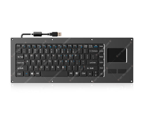 Teclado empotrable - K-TEK-V405TP-FN-SC-BT - Key Technology China Limited - con interruptores de tijera / 86 teclas / con ratón integrado de 2 teclas