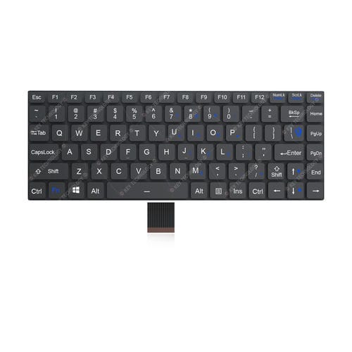 Teclado empotrable - K-TEK-V285-FN-BL-FC-SC-DM-DWP - Key Technology China Limited - con interruptores de tijera / 86 teclas / para aplicaciones médicas